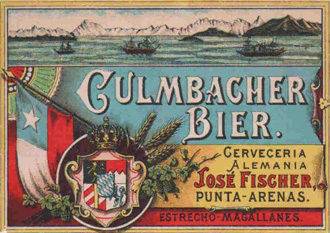 Etykieta z roku 1896. źródło: www.hablemosdecerveza.cl